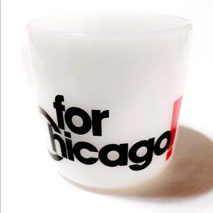 Rare Milkglass Vintage Chicago Coffee Mug